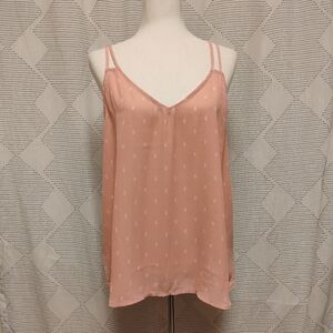 Zenobia Women's Soft Pink Blush Sleeveless Tank Top Size 1XL Bohemian Flowy NWT